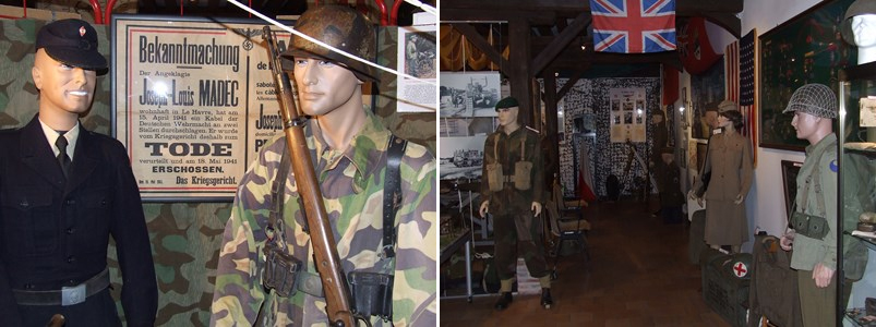 Matériel militaire au Musée de la Résistance de Forges